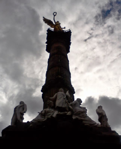 El Ángel de la Independencia in Mexico City's Bosque de Chapuletepec central park