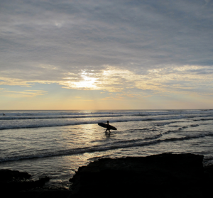 Sunset Surfing Baja